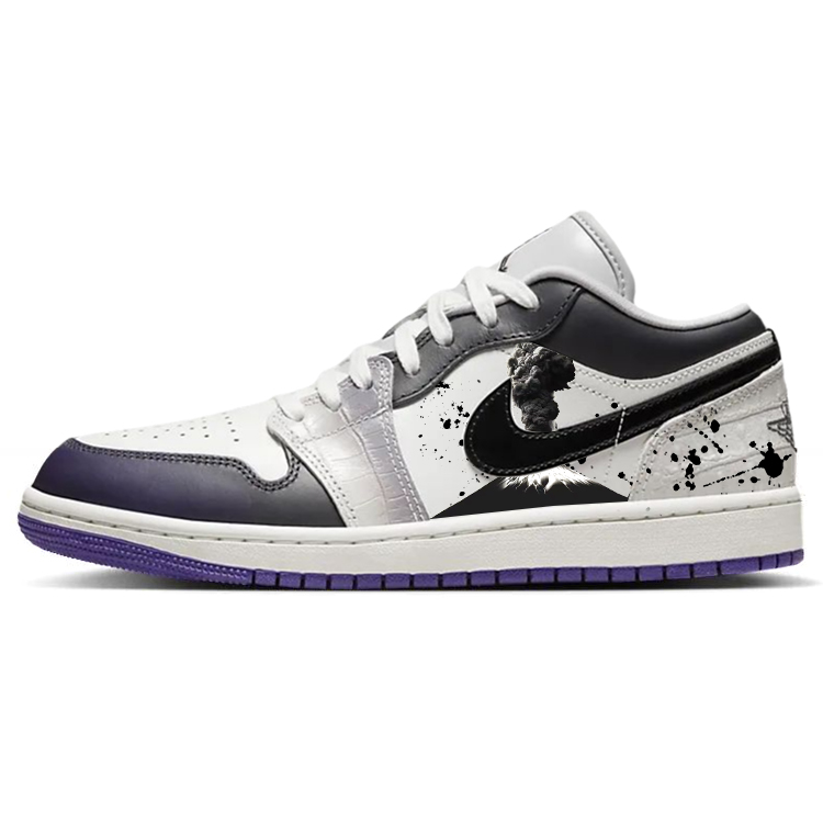 Jordan Air Jordan 1 Vintage Basketball Shoes Women’s Low Top Black/White