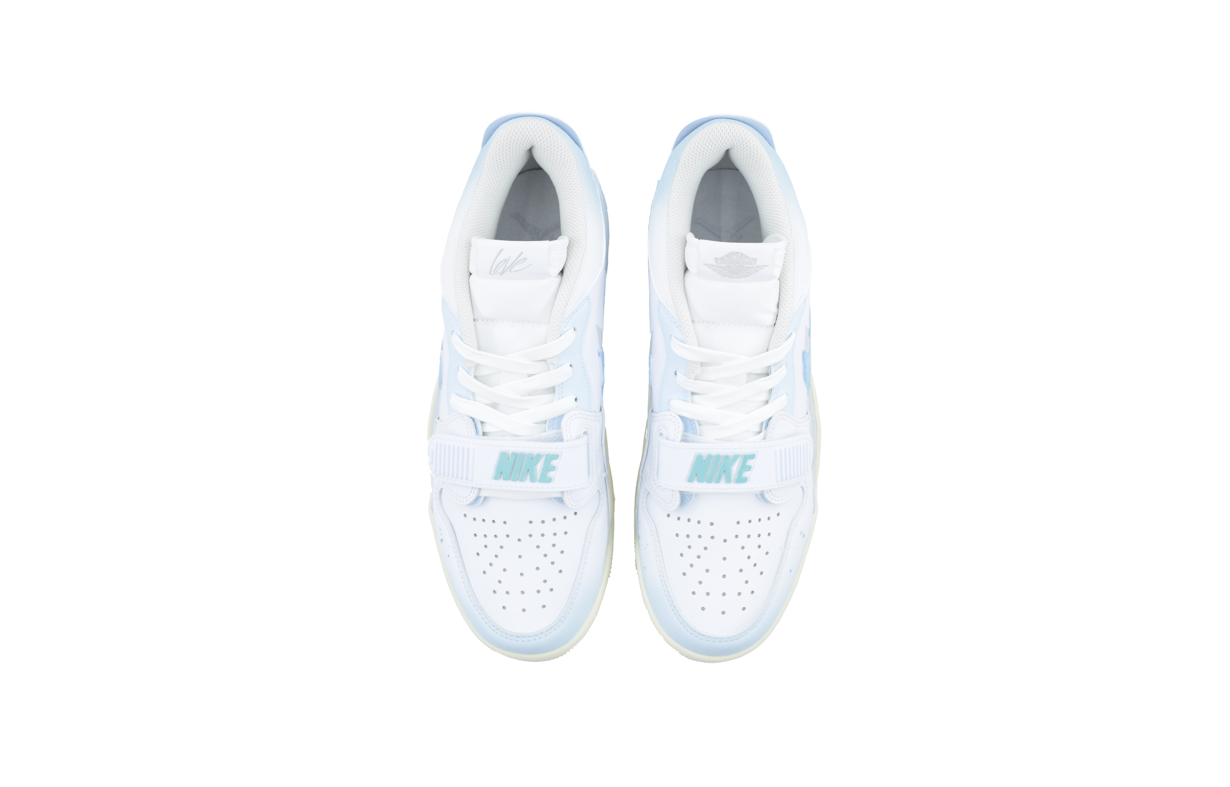 Jordan Legacy 312 White Moonlight Low top Vintage Basketball Shoes Men’s White Blue