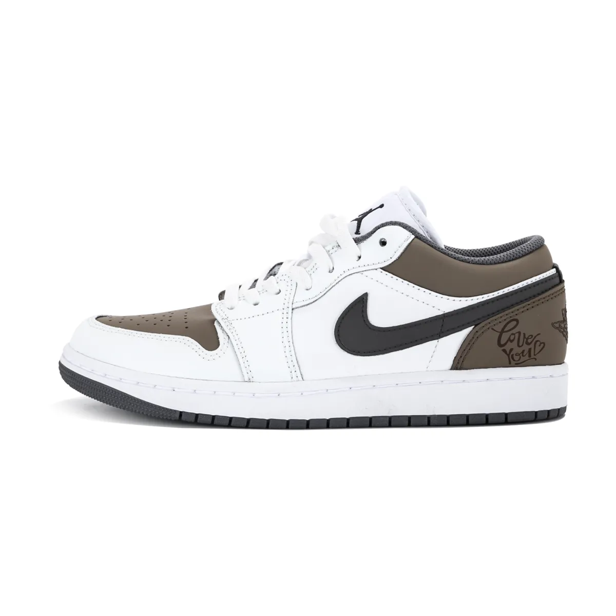 Jordan Air Jordan 1 Abrasion Resistant Abrasion Resistant Low top Vintage Basketball Shoes Unisex White