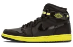 Jordan Air Jordan 1 High top Vintage Basketball Shoes Men's Black Yellow