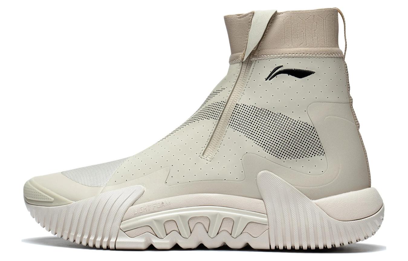Li Ning Badfive 2 Basketball Shoes Men’s High Top Dusty Khaki