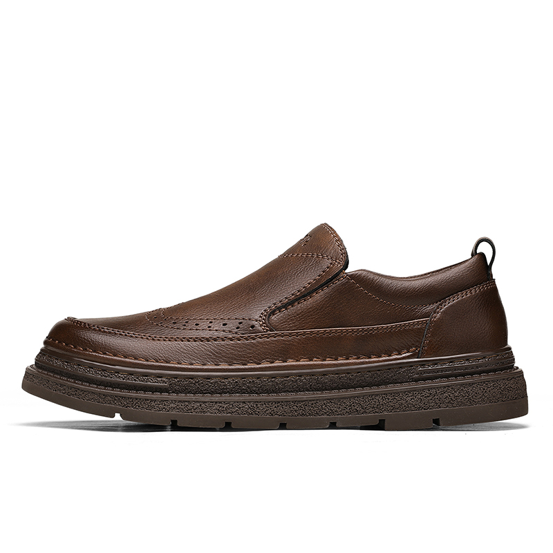 Мужские туфли Jeep Leather Shoes (коричневые)