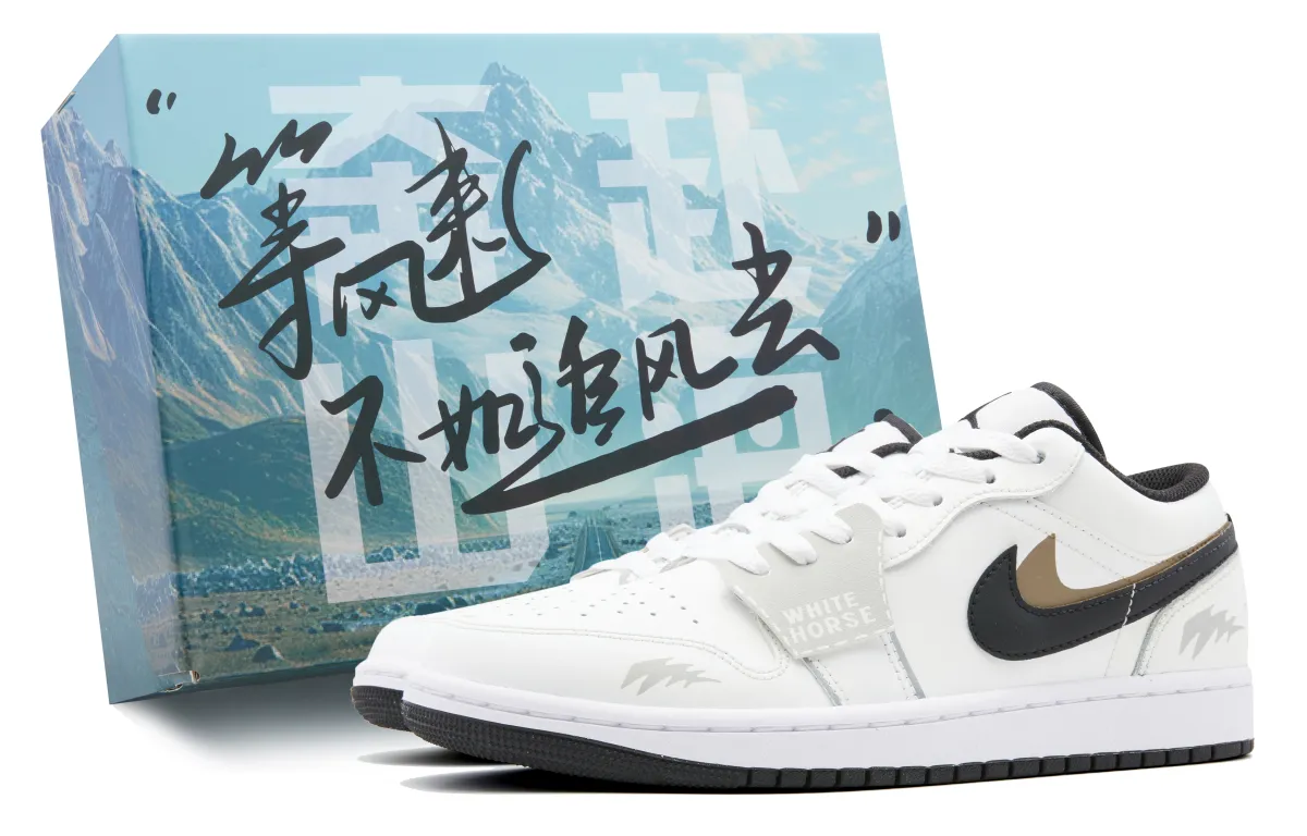 Jordan Air Jordan 1 Low Leather Cushioning Slip Resistant Cushioning Slip Resistant Low top Vintage Basketball Shoes