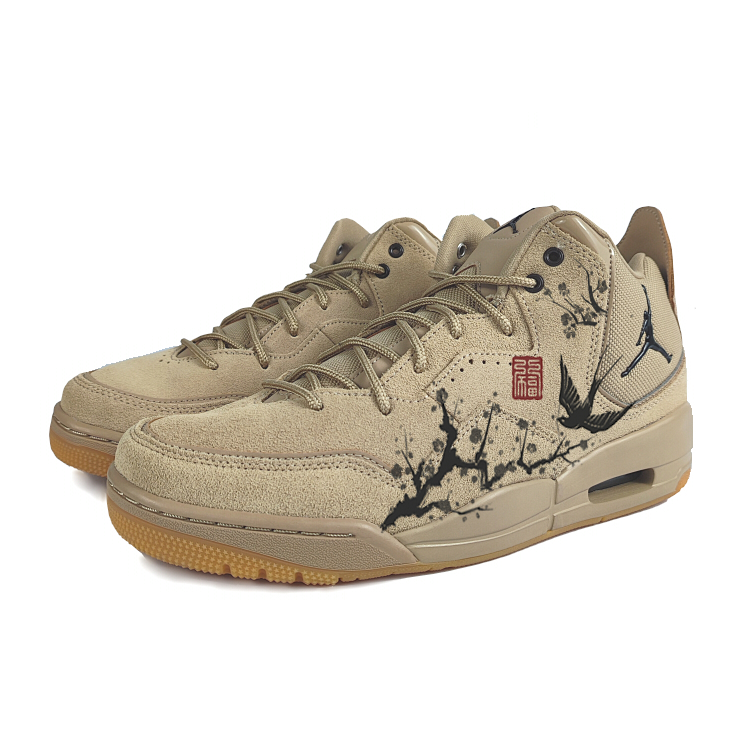 Jordan Courtside 23 Abrasion Resistant Mid top Vintage Basketball Shoes Men’s Brown