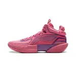 Li Ning Light Speed 2MID Cushioning Slip Resistant Abrasion Resistant Mid top Basketball Shoes Men's Pink Purple
