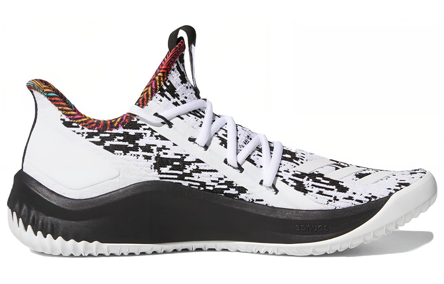 Мужские кроссовки adidas Dame D.O.L.L.A. (черно-белые) — фото 2