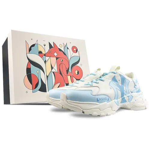MLB Big Ball Chunky Slip Resistant Abrasion Resistant Slip Resistant Abrasion Resistant Low top Chunky Sneakers Unisex