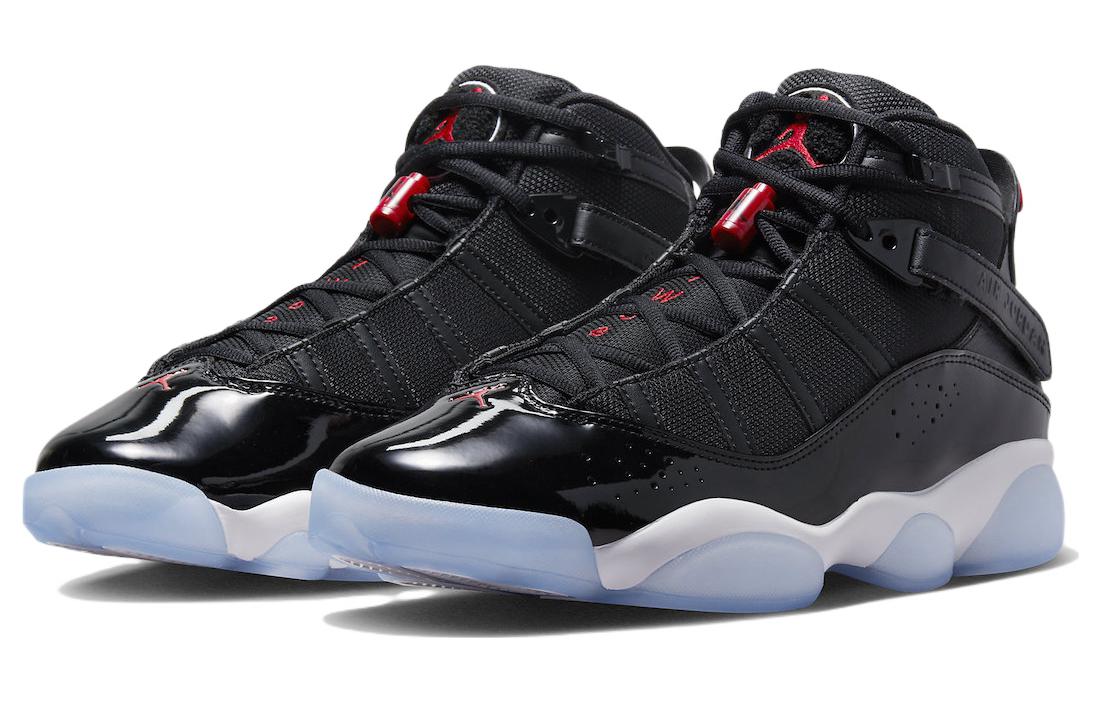 Jordan 6 Rings Black Gym Red