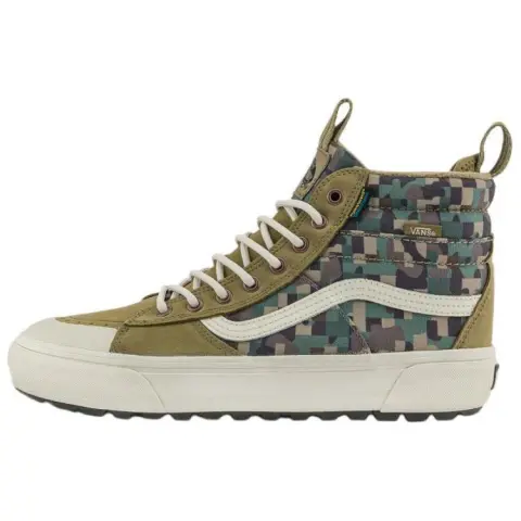 Vans MTE Sk8 Hi Comfortable High top Mountaineering Shoes Unisex Green Brown