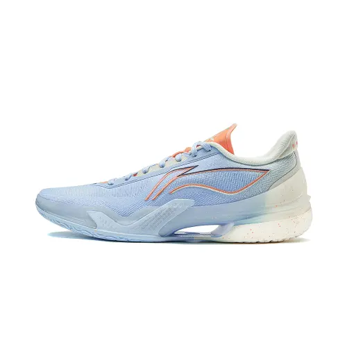 Li Ning Liren 5 Slip Resistant Coverage Lightweight Rebound Low top Performance Basketball Shoes Men's Blue White