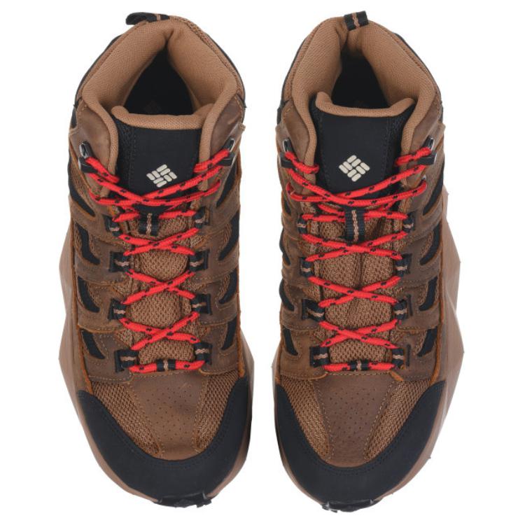 Columbia Slip Resistant Abrasion Resistant High top Hiking Shoes Men’s Brown