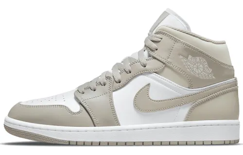Air Jordan 1 Mid 'College Grey Linen'