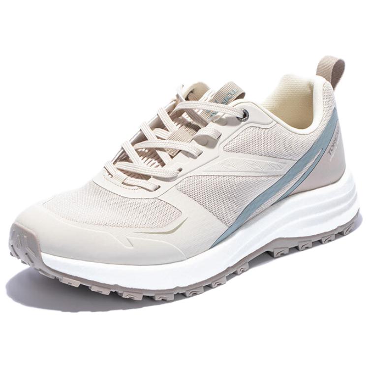 TOREAD Outdoor Sports Slip Resistant, Breathable, Lightweight Low top Hiking Shoes Men’s Ecru