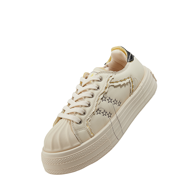 Foreshadow 'POP' Sneaker Low top Skateboard Shoes Unisex White