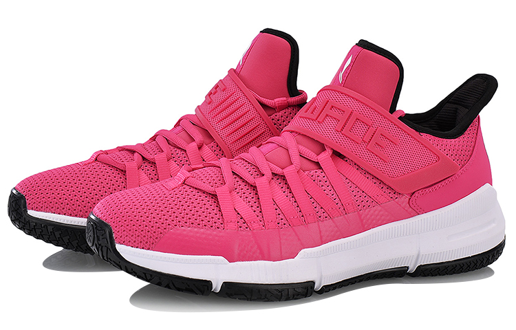 Li Ning Full Court Basketball Shoes Unisex Mid Top Red/Black