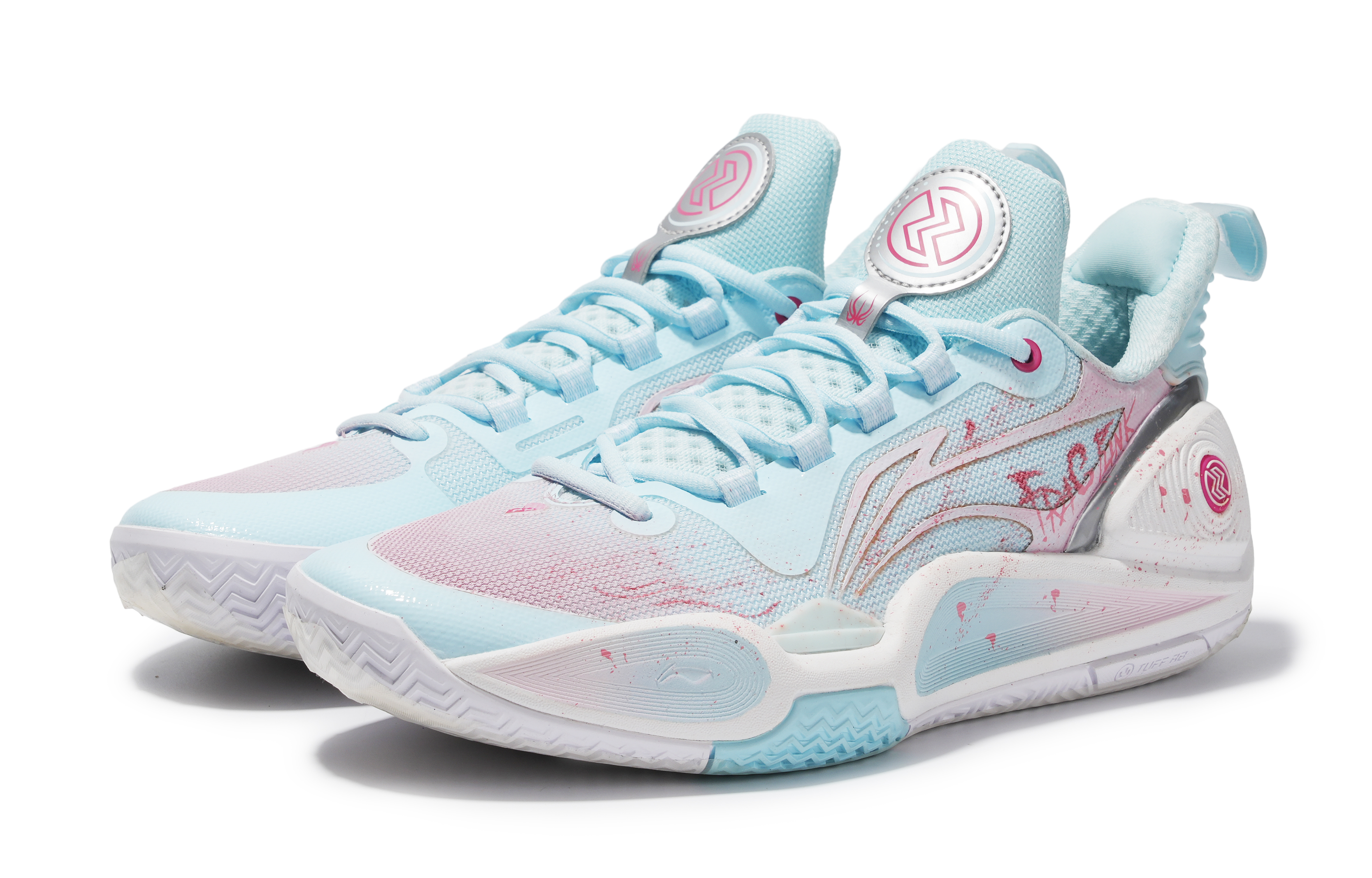 Li Ning Speed 9 Cushioning Slip Resistant Abrasion Resistant Support Low top Basketball Shoes Men’s Blue Pink