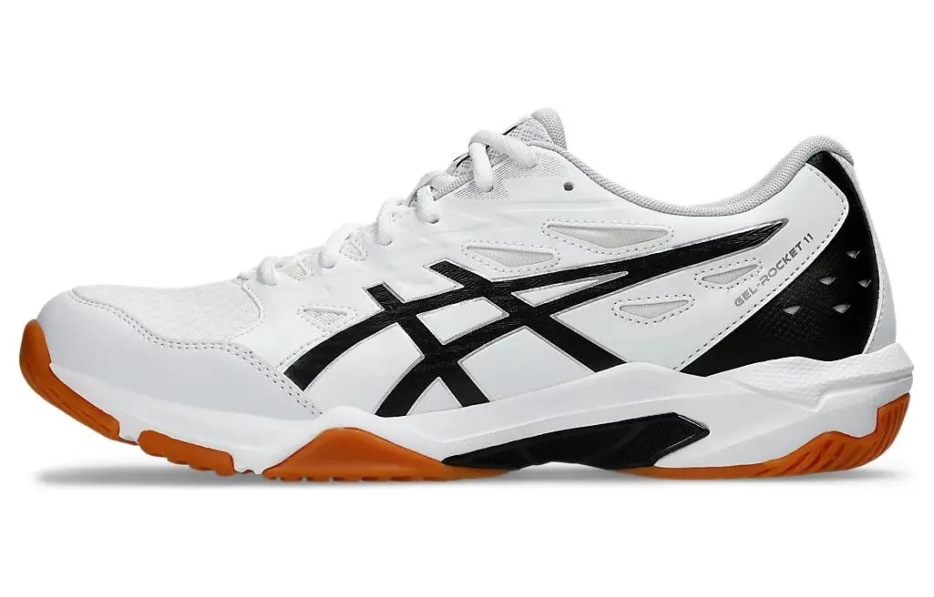 ASICS Gel Rocket 11 Low top Training Shoes Unisex White Black