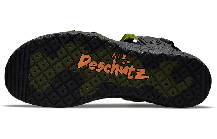 Сандалии Nike ACG (разноцветные) — Чёрный / зелёный — фото 4