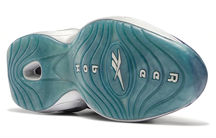 Мужские кроссовки Reebok Question Mid Georgetown (серый / белый / синий) — фото 6