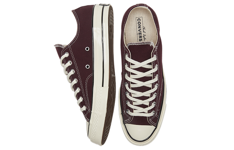 Кеды Converse 1970s Chuck Taylor All Star (бордовые) — 深墨绿 — фото 5