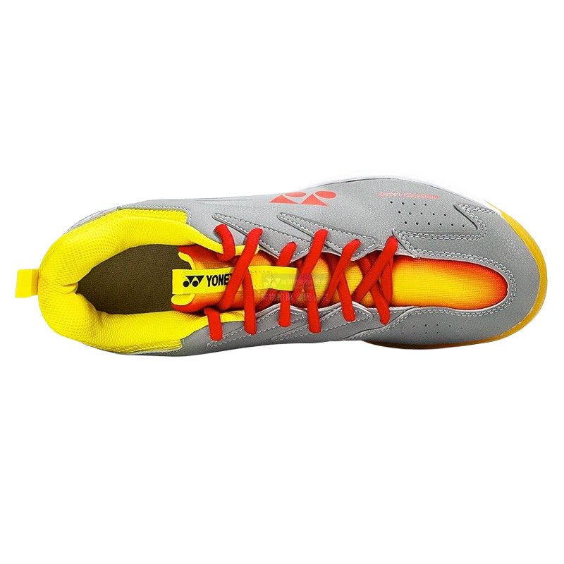 YONEX Badminton Shoes Cushioning Slip Resistant Low top Badminton Shoes Men’s Gray Red