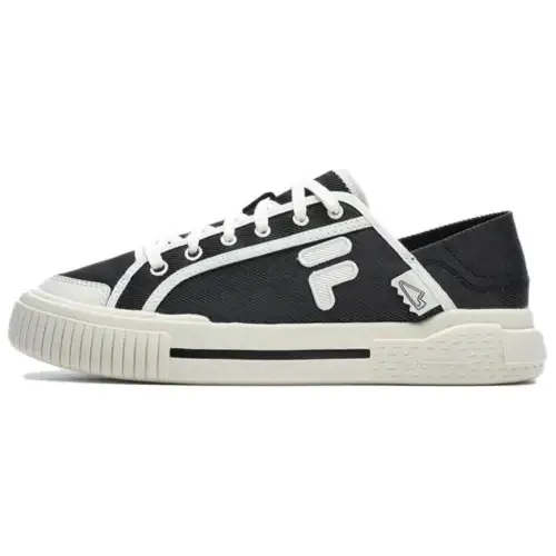 FILA FUSION Wallride Low top Canvas Shoes Unisex Black White