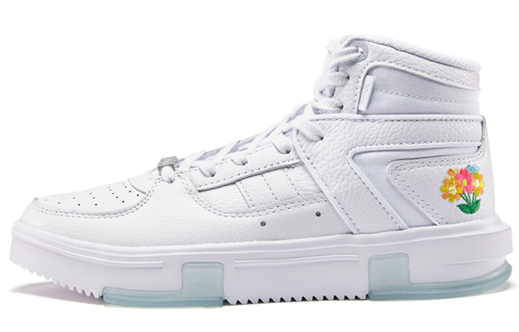 XTEP Jeremy Lin Basketball Shoes Women’s High Top White