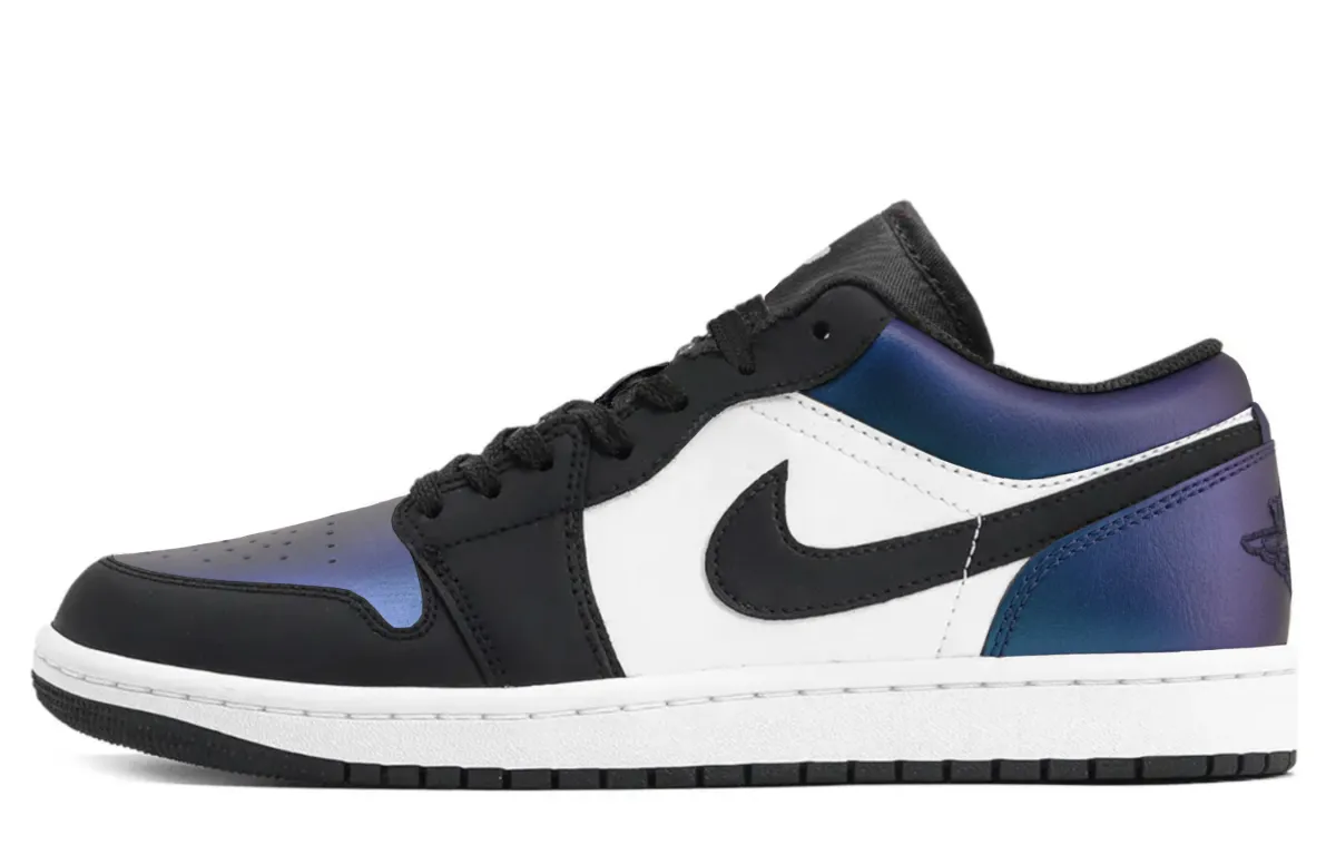 Jordan Air Jordan 1 Cushioning Abrasion Resistant Low top Vintage Basketball Shoes Unisex Red Purple Blue