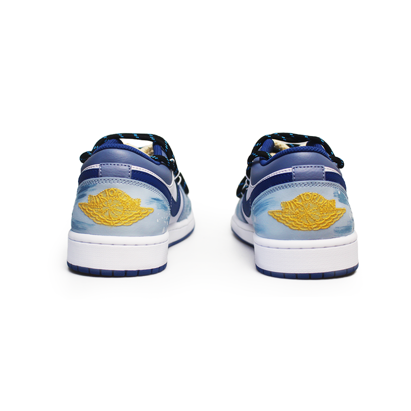 Jordan Air Jordan 1 Skateboard For Youth Slip Resistant Abrasion Resistant Low top Vintage Basketball Shoes Men’s