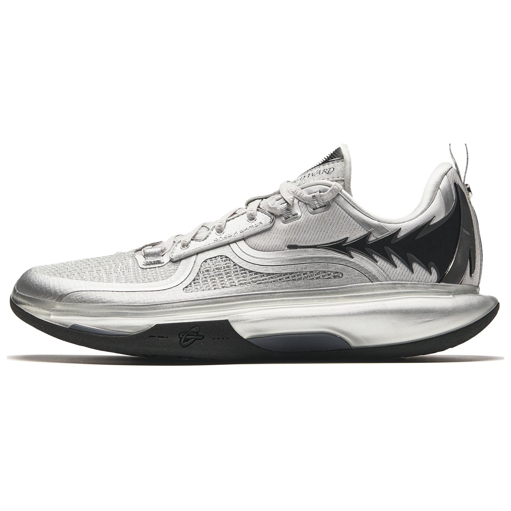 Anta Anta GH5 Hayward 5 Silver Bullet Nitrogen Technology Professional Practical Shock Absorption Rebound Low-top Basketball Shoes Men's Silver Black