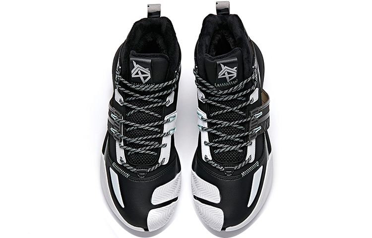 Anta Crazy 4 Synthetic Leather Cushioning Slip Resistant Abrasion Resistant Coverage Thermal High top Basketball Shoes