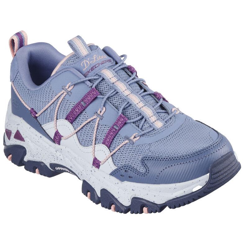 Skechers Abrasion Resistant Breathable Height Increasing Low top Mountaineering Hiking Shoes Women’s Gray Blue