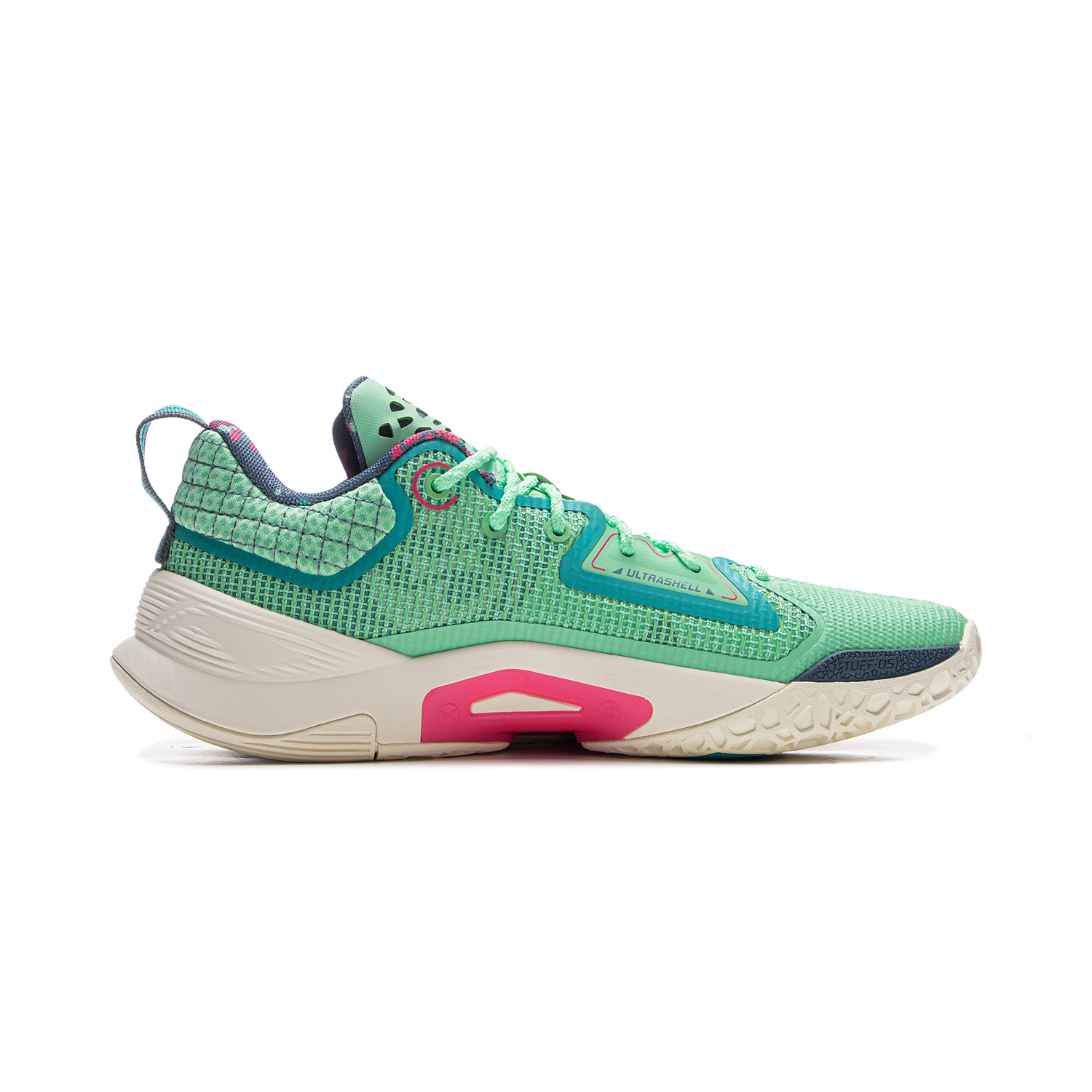 Li Ning BadFive Chase Hunt 1 Slip Resistant Coverage Lightweight Rebound Low top Outdoor Basketball Shoes Men’s Green