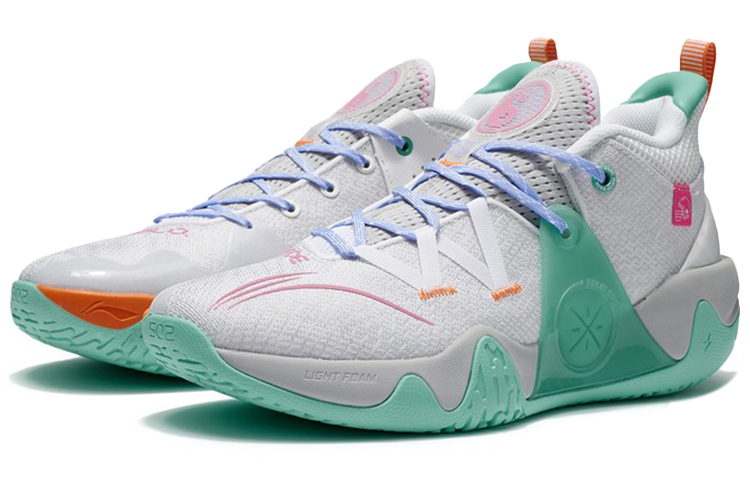 Li Ning Textile, Synthetic Leather, TPU Cushioning Slip Resistant Abrasion Resistant Coverage Support Low top