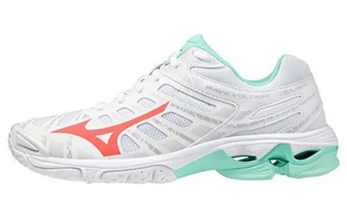 Mizuno Wave Voltage Textile, Synthetic Leather Comfortable Slip Resistant, Abrasion Resistant, Breathable Low top