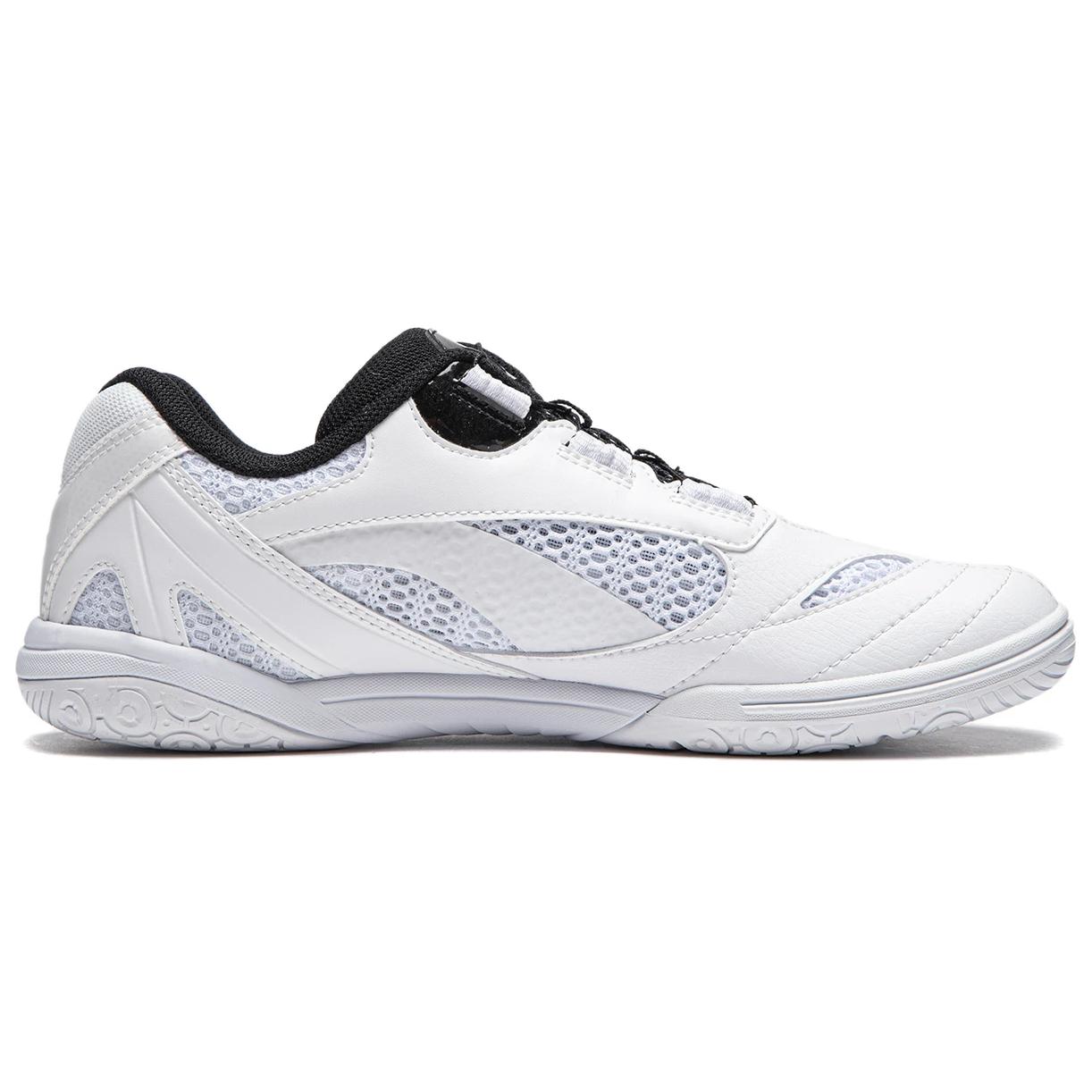 Li Ning Abrasion Resistant Low top Table Tennis Shoes Unisex White Gold Black
