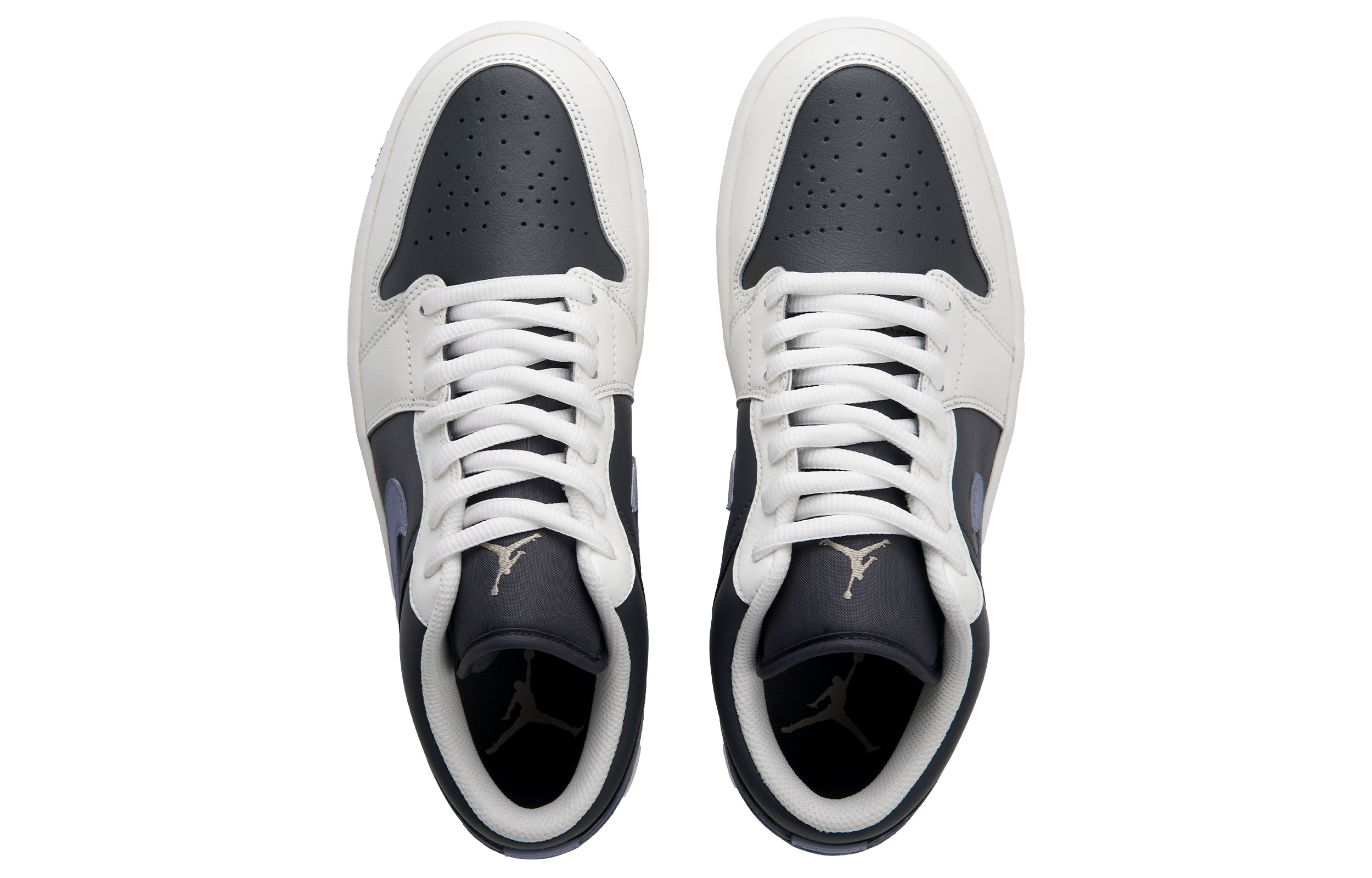 Jordan Air Jordan 1 Blue Waterfall Low top Training Shoes Men’s Black White Blue