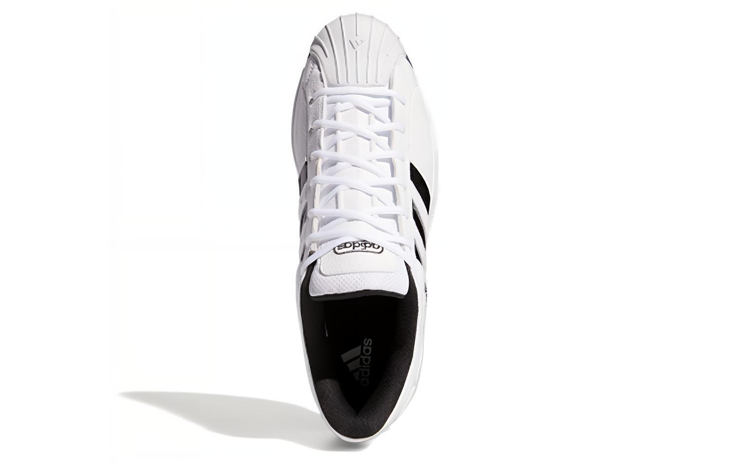 Мужские кроссовки adidas PRO Model 2G Low (белый / черный) — Белый / чёрный — фото 5