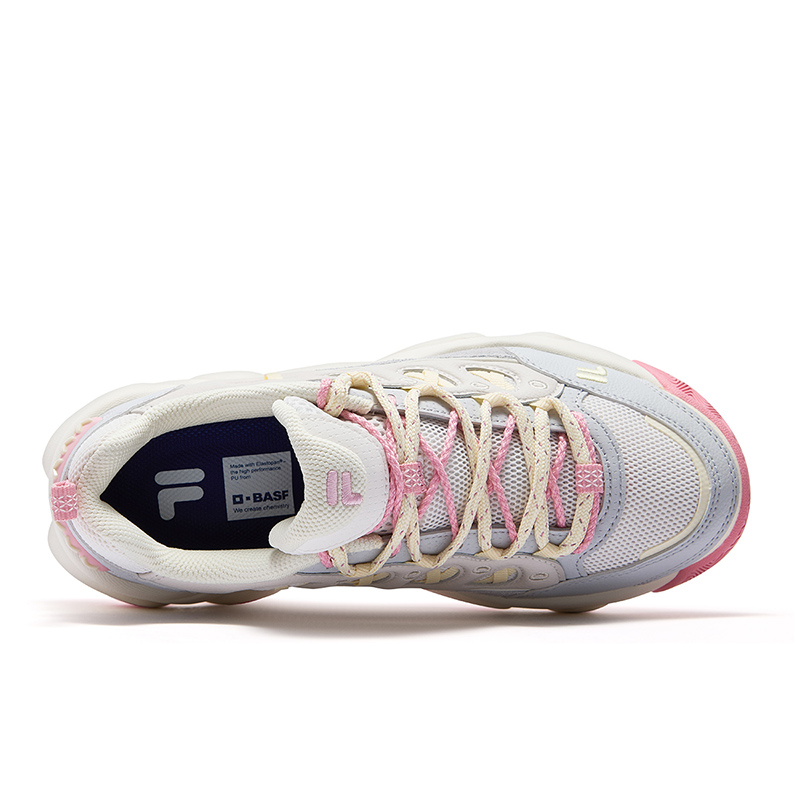 FILA FUSION WATERBEAR Bear Paw Shoes Low top Basketball Shoes Women’s Fragrant Snow White Moon Stone Gray