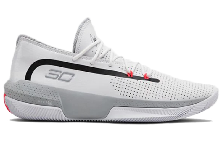 Мужские кроссовки Under Armour Sc 3zer0 III (белые) — Белый — фото 3