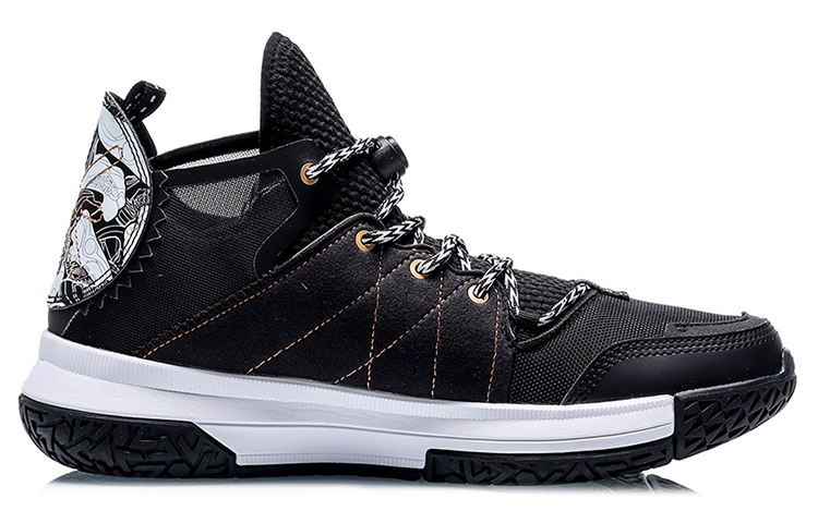 Li Ning Wowls Cushioning Rebound Cushioning Rebound Mid top Basketball Shoes Men’s Black