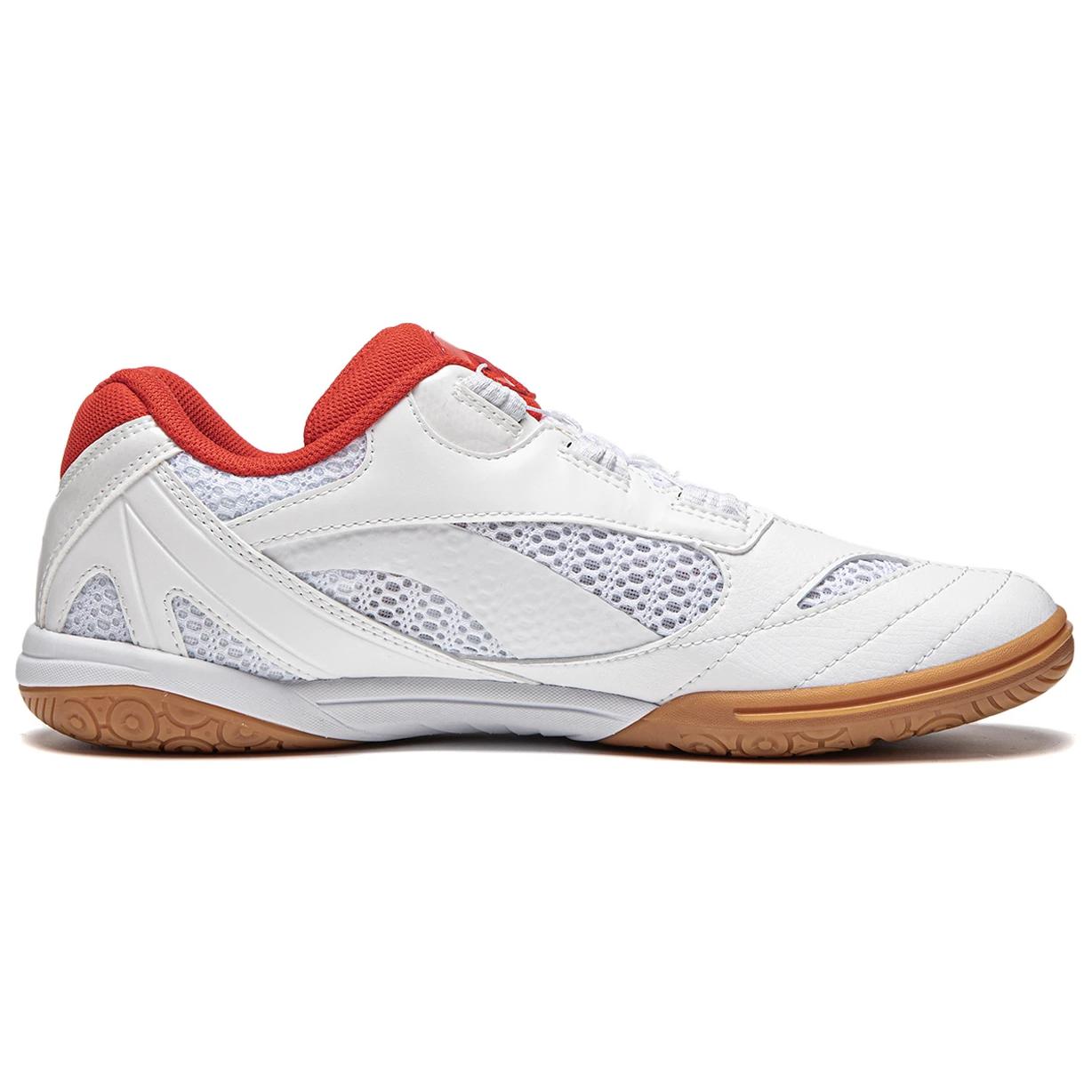 Li Ning Cushioning, Wear Resistant Low top Table Tennis Shoes Unisex White Red Yellow