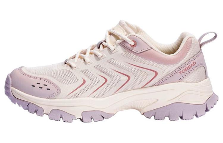 TOREAD Slip Resistant, Abrasion Resistant, Breathable Low top Hiking Shoes Women’s Pink Purple