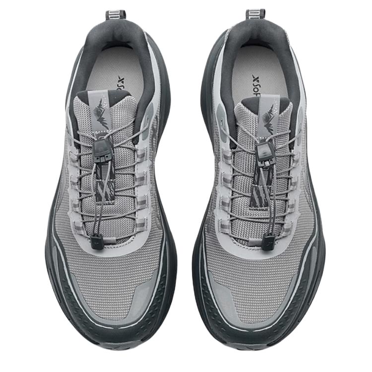 XTEP Abrasion Resistant Coverage Lightweight Low top Hiking Shoes Men’s Gray