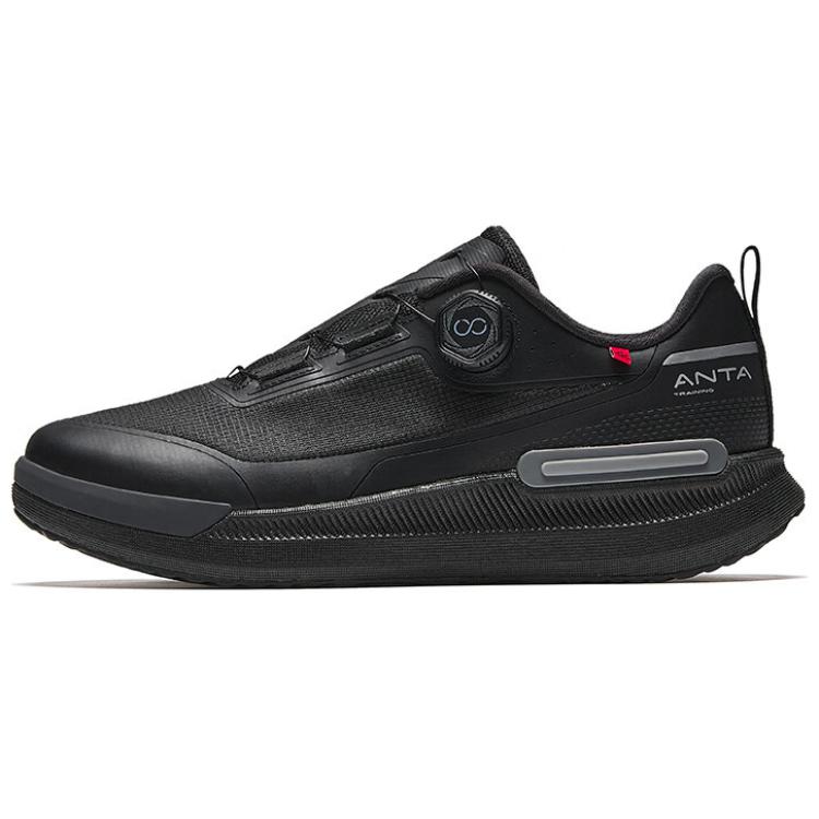 Anta Wanli Slip Resistant And Abrasion Resistant Coverage Low top Training Shoes Men’s Black