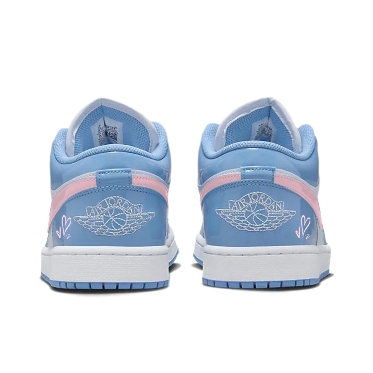 Jordan Air Jordan 1 Vintage Basketball Shoes Unisex Low Top Blue/Pink