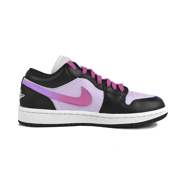 Jordan Air Jordan 1 Slip Resistant, Abrasion Resistant, Lightweight Low top Vintage Basketball Shoes Women’s Black