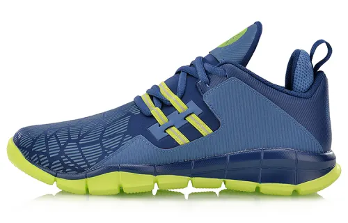 LiNing Wade's Way Lightweight Low-top Basketball Shoes Blue Green Same Style for Men and Women