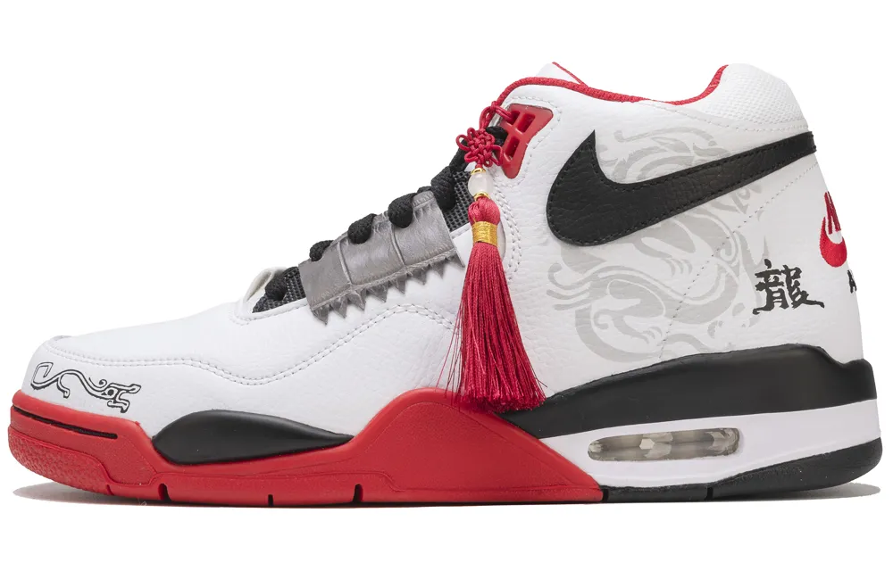 Nike Flight Legacy High top Vintage Basketball Shoes Unisex Red White