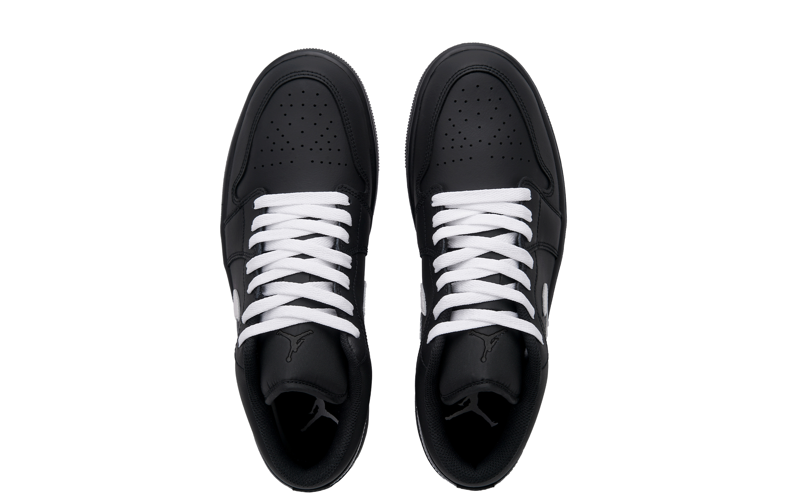 Jordan Air Jordan 1 Charcoal Gray Slip Resistant Low top Vintage Basketball Shoes Unisex Black White